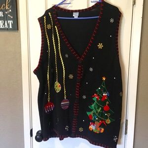 HOLIDAY EDITIONS CHRISTMAS VEST / SWEATER 3XL!